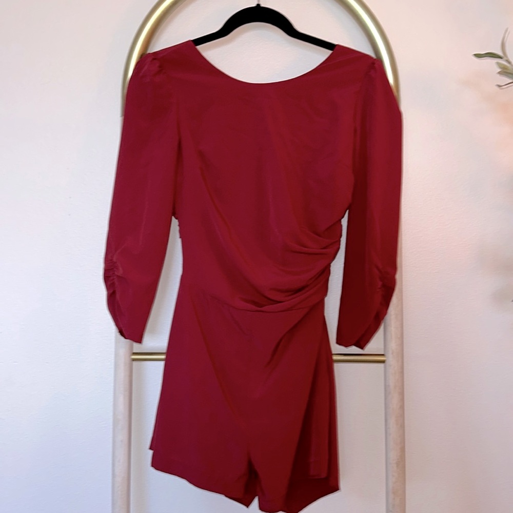 Burgundy romper